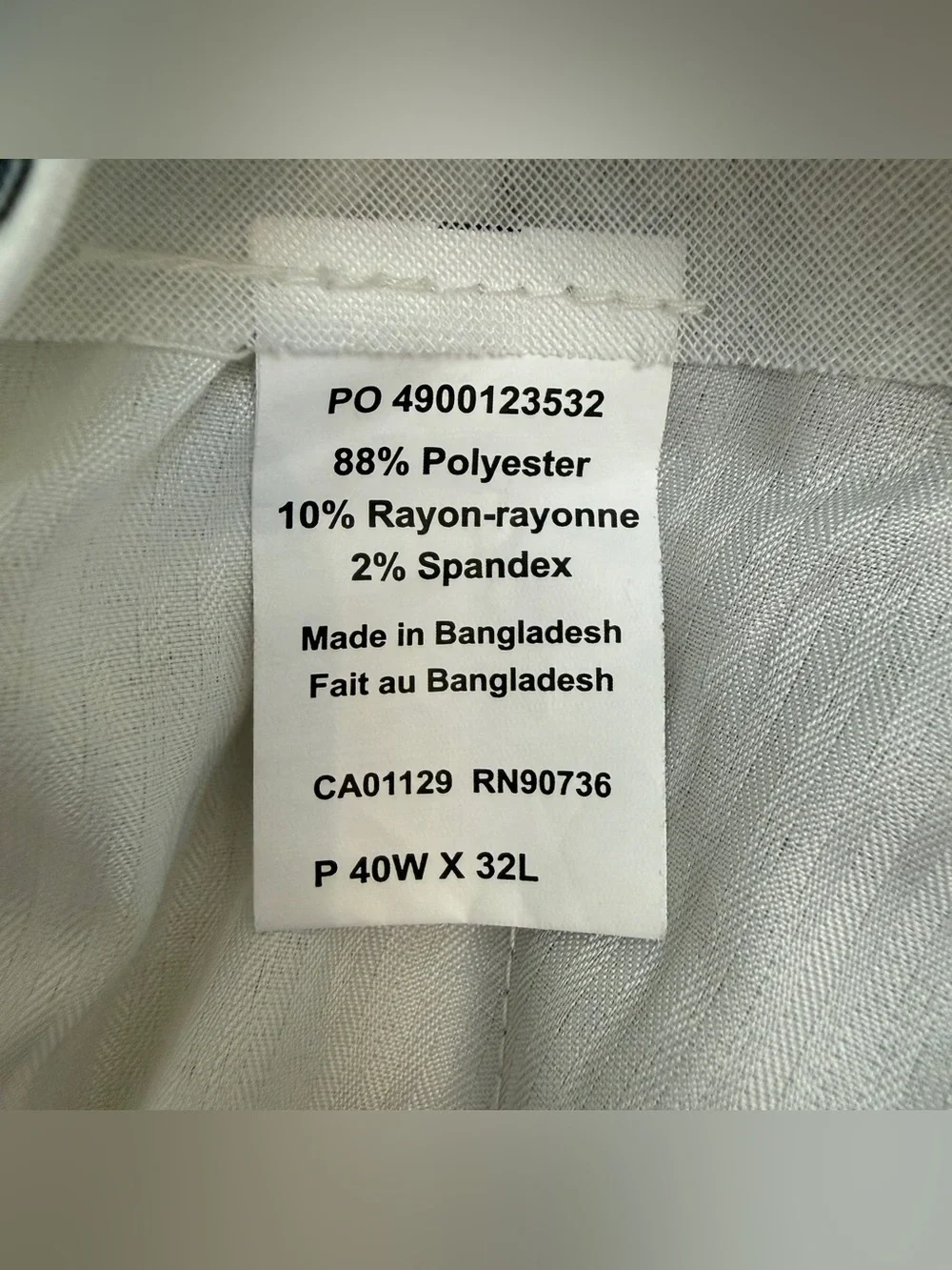 Lauren Ralph Lauren Dress Pants Mens 40x32 Tan Flat Front Stretch Career